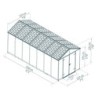 Canopia by Palram Abri de jardin résine Polycarbonate Gris 12m²