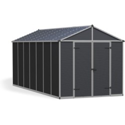 Canopia by Palram Abri de jardin résine Polycarbonate Gris 12m²