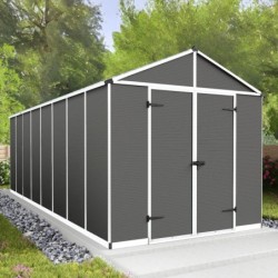 Canopia by Palram Abri de jardin résine Polycarbonate Gris 13.67m²