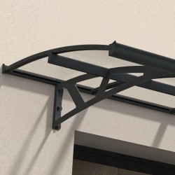 Canopia by Palram Marquise auvent Aluminium Noir 3.11m²