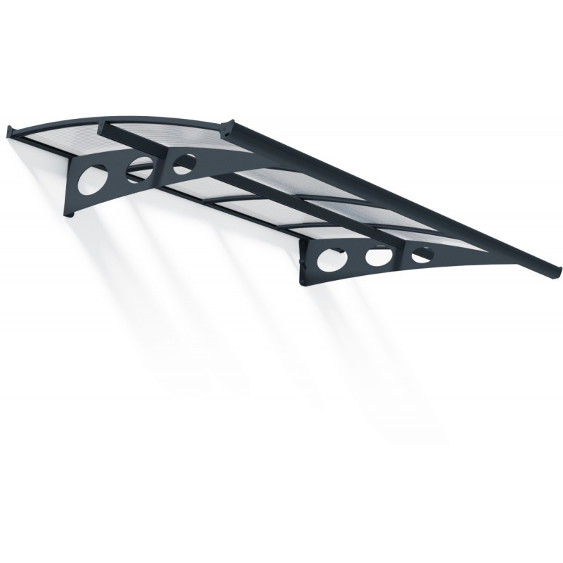 Canopia by Palram Marquise auvent Aluminium Noir 3.11m² Canopia by Palram Marquise auvent Aluminium Noir 3.11m²