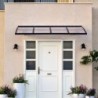 Canopia by Palram Marquise auvent Aluminium Noir 3.11m²