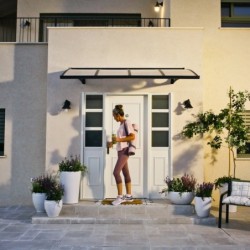 Canopia by Palram Marquise auvent Aluminium Noir 3.11m²