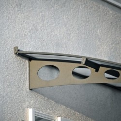 Canopia by Palram Marquise auvent Aluminium Noir 3.11m²