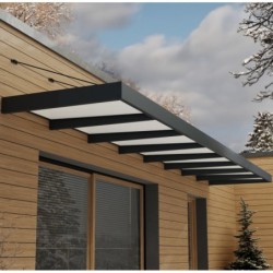 Canopia by Palram Marquise auvent Aluminium Blanc 10.5m²