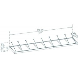 Canopia by Palram Marquise auvent Aluminium Blanc 10.5m²