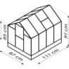 Vitavia Mini serre de jardin Vert 0.83m²