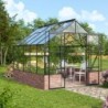 Vitavia Serre de jardin en verre Noir 8.3m²