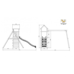Fungoo Stations de jeux Bois massif