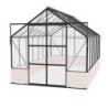 Vitavia Serre de jardin en verre Noir 11.5m²