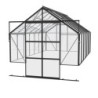 Vitavia Serre de jardin en verre Noir 11.5m²