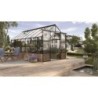 Vitavia Serre de jardin en verre Noir 11.5m²