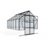 Vitavia Serre de jardin en verre Noir 11.5m²