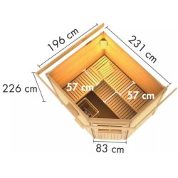 Karibu Sauna d'extérieur