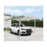 X-Metal Carport Aluminium Blanc 13.02m²