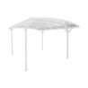 X-Metal Carport Aluminium Blanc 13.02m²