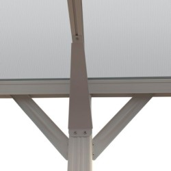 X-Metal Carport Aluminium Blanc 13.02m²