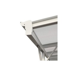 X-Metal Carport Aluminium Blanc 13.02m²