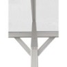X-Metal Carport Aluminium Blanc 13.02m²