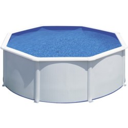 Gre Pool Piscines acier Acier galvanisé Blanc