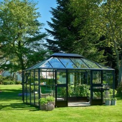 Juliana Serre de jardin en verre Gris 13m²