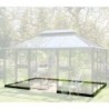 Juliana Serre de jardin en verre Gris 13m²