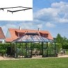 Juliana Serre de jardin en verre Gris 18.8m²