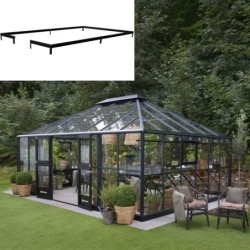 Juliana Serre de jardin en verre Noir 25.6m²