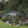 Juliana Serre de jardin en verre Noir 25.6m²