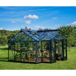 Juliana Serre de jardin en verre Gris 15.1m²