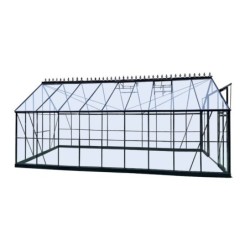 Green Protect Serre de jardin en verre 16.32m²