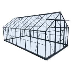 Green Protect Serre de jardin en verre 16.32m²