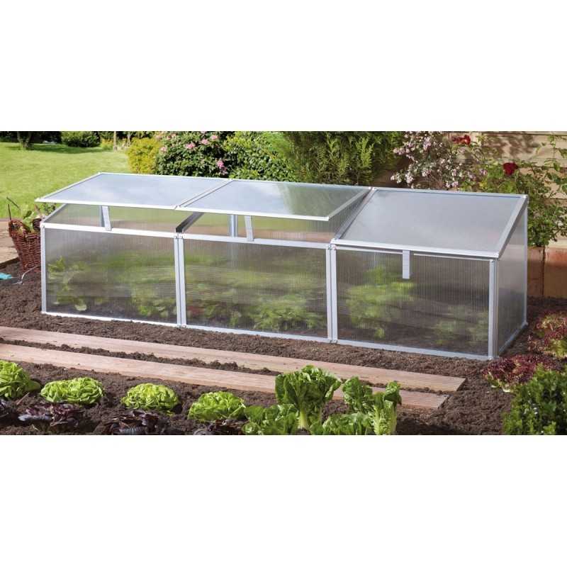 Vitavia Mini serre de jardin Gris 0.9m² Vitavia Mini serre de jardin Gris 0.9m²