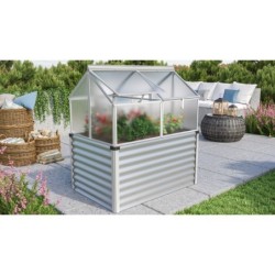 Vitavia Mini serre de jardin Gris 1m²