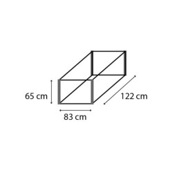 Vitavia Mini serre de jardin Noir 1m²