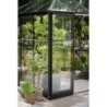 Halls Serre de jardin en verre Noir 6.3m²