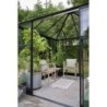 Halls Serre de jardin en verre Noir 6.3m²