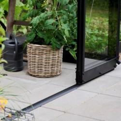 Halls Serre de jardin en verre Noir 6.3m²
