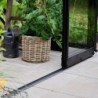 Halls Serre de jardin en verre Noir 6.3m²