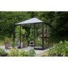 Halls Serre de jardin en verre Noir 6.3m²