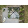 Halls Serre de jardin en verre Noir 6.3m²