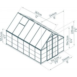 Canopia by Palram Serre de jardin en polycarbonate