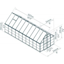Canopia by Palram Serre de jardin en polycarbonate