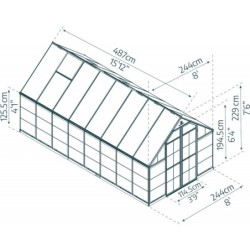 Canopia by Palram Serre de jardin en polycarbonate