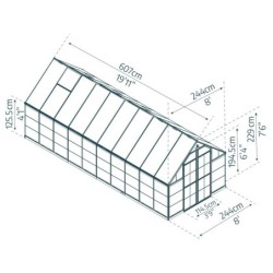 Canopia by Palram Serre de jardin en polycarbonate