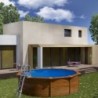 Gre Pool Piscines acier Bois naturel