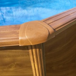 Gre Pool Piscines acier Bois naturel
