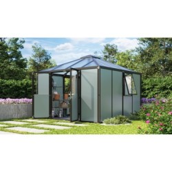 Vitavia Abri de jardin métal Aluminium Noir 10.2m²