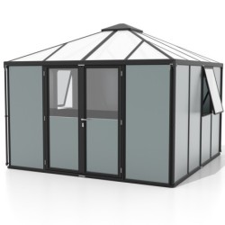 Vitavia Abri de jardin métal Aluminium Noir 10.2m²