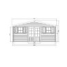 Solid Abri de jardin bois plus de 20 m² Bois massif Marron 22m²